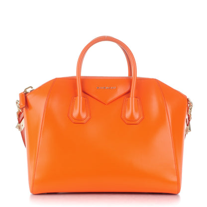 Givenchy Shiny Lord Calfskin Medium Antigona Orange 1 of 8