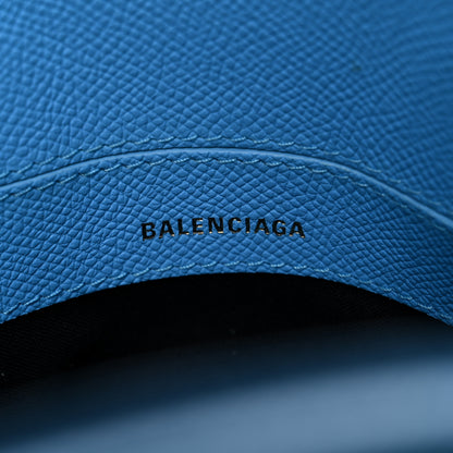 Balenciaga Signature Grained Calfskin Logo XXS Ville Top Handle Bag Baby Blue Black 6 of 20