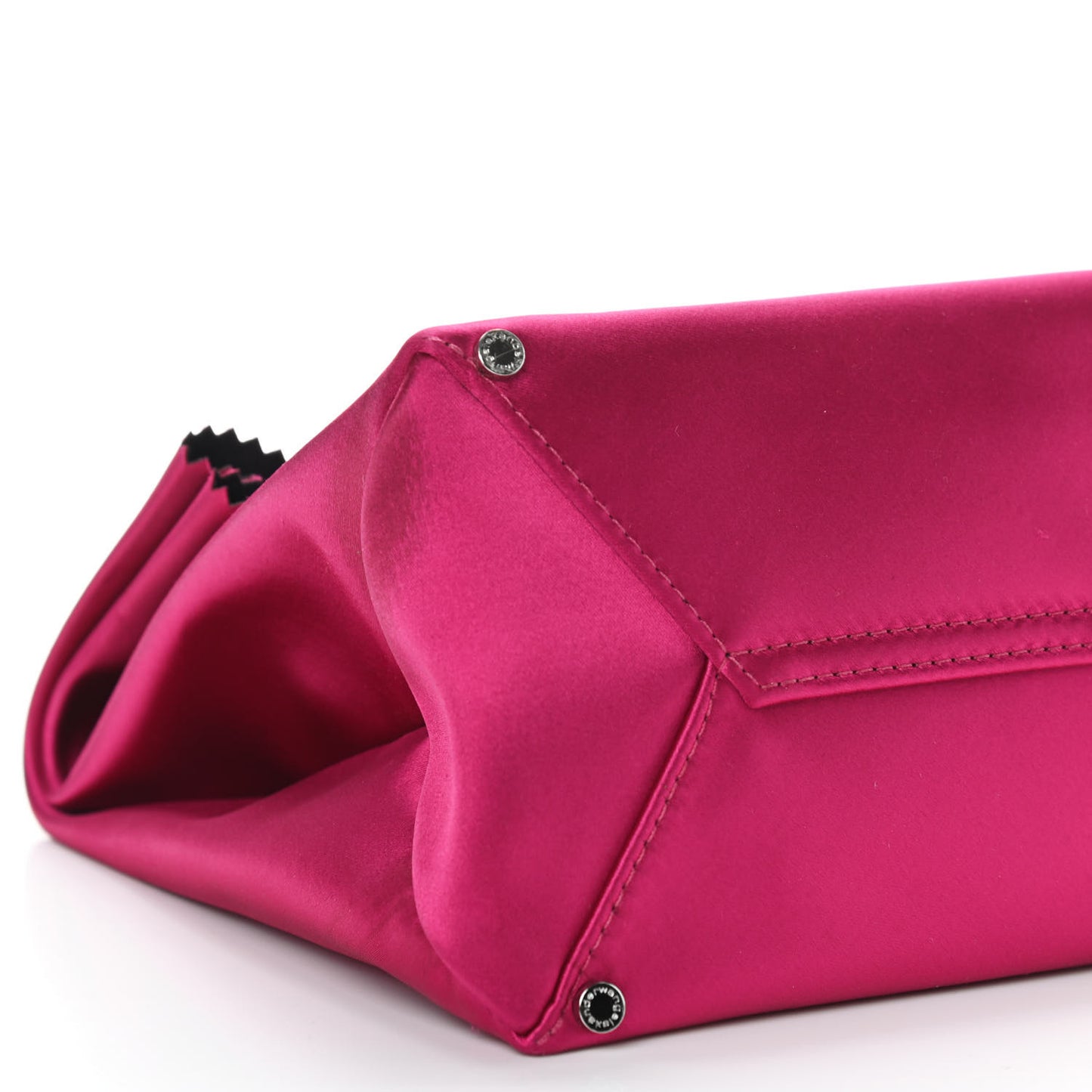 Satin Lunch Bag Clutch Hot pink