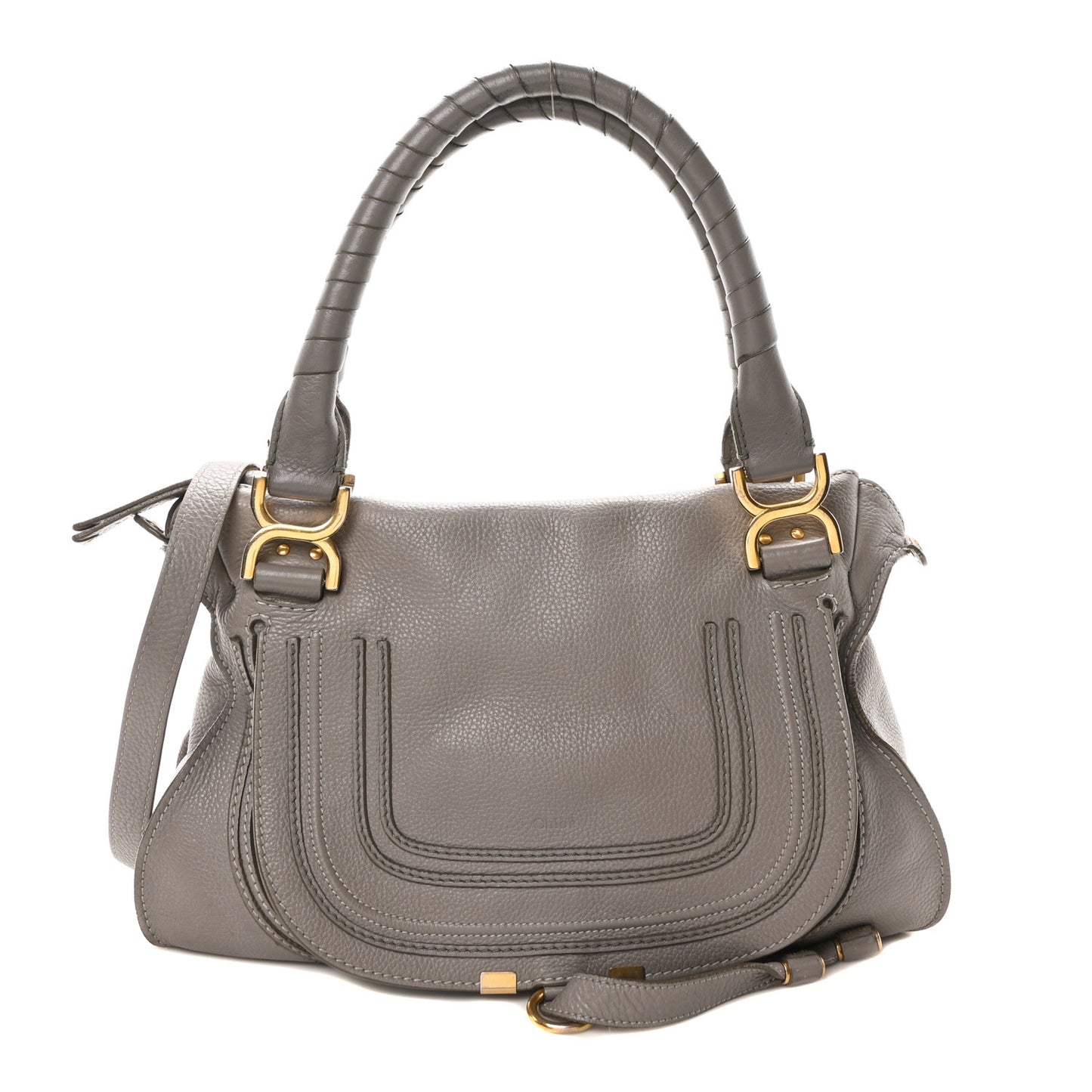 Calfskin Medium Marcie Satchel Cashmere Grey