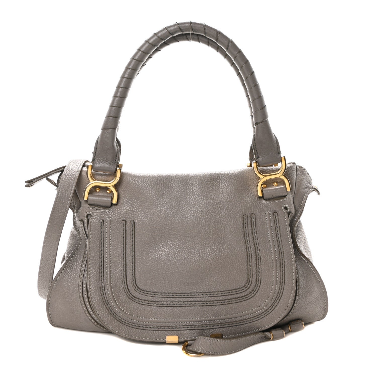 Chloe Calfskin Medium Marcie Satchel Cashmere Grey 1 of 10