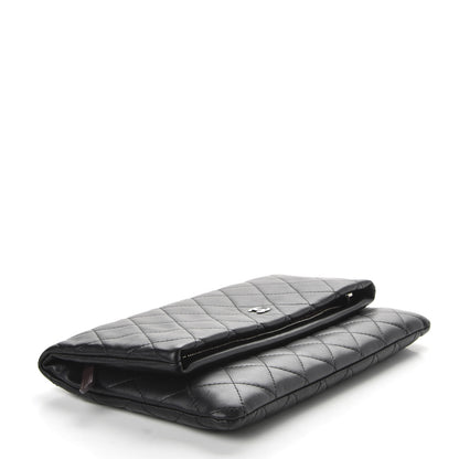 Chanel Lambskin Quilted CC Beauty Clutch Black 4 of 9