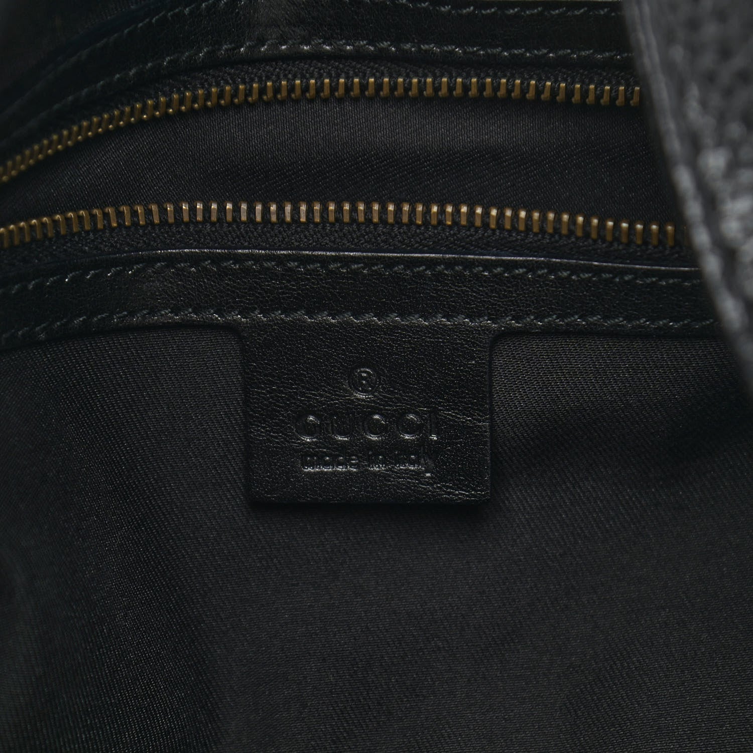 Gucci Monogram Large Jockey Hobo Black 6 of 11