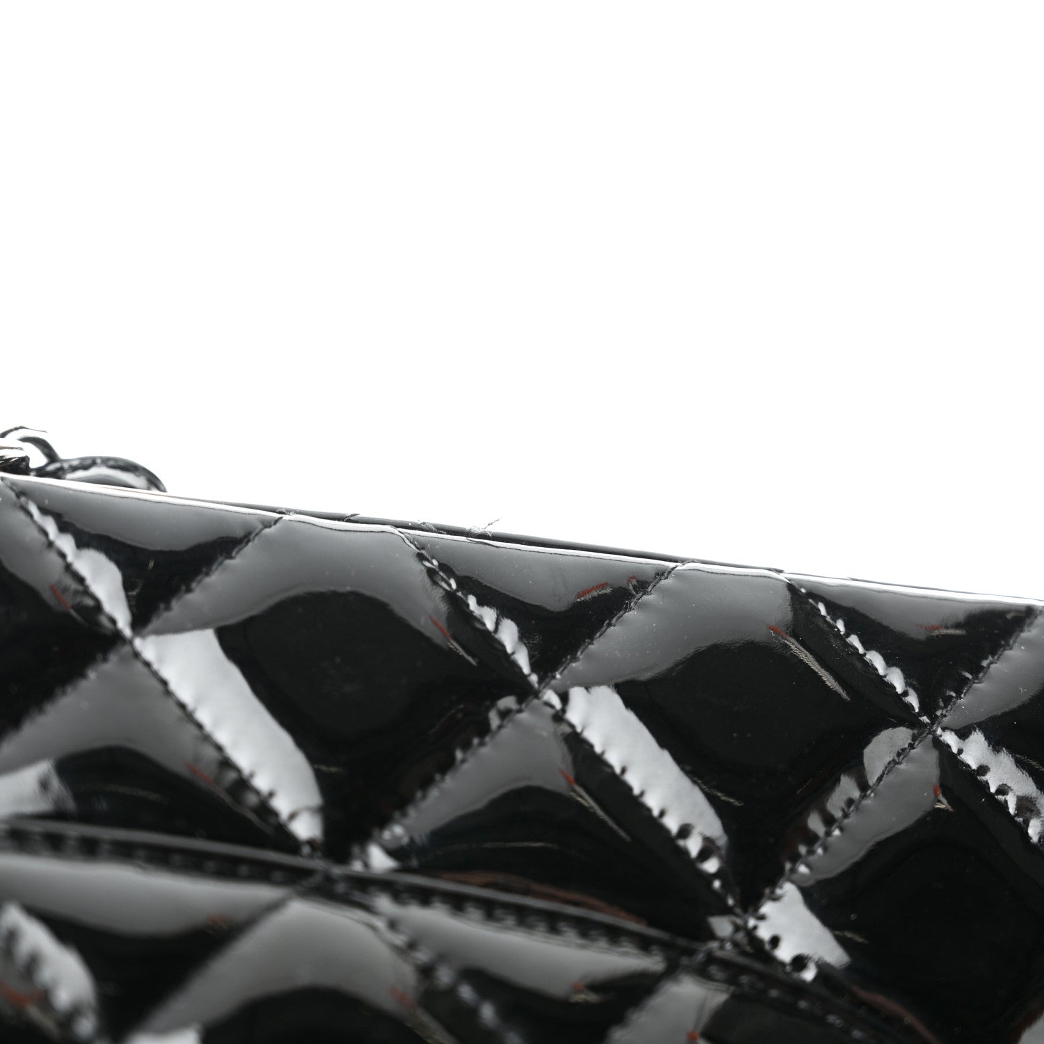 Chanel Patent Quilted Jumbo Double Flap Black 14 of 15