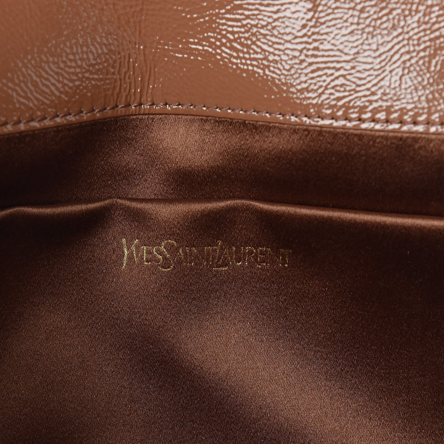 Textured Patent Calfskin Monogram Large Belle De Jour Clutch Nude