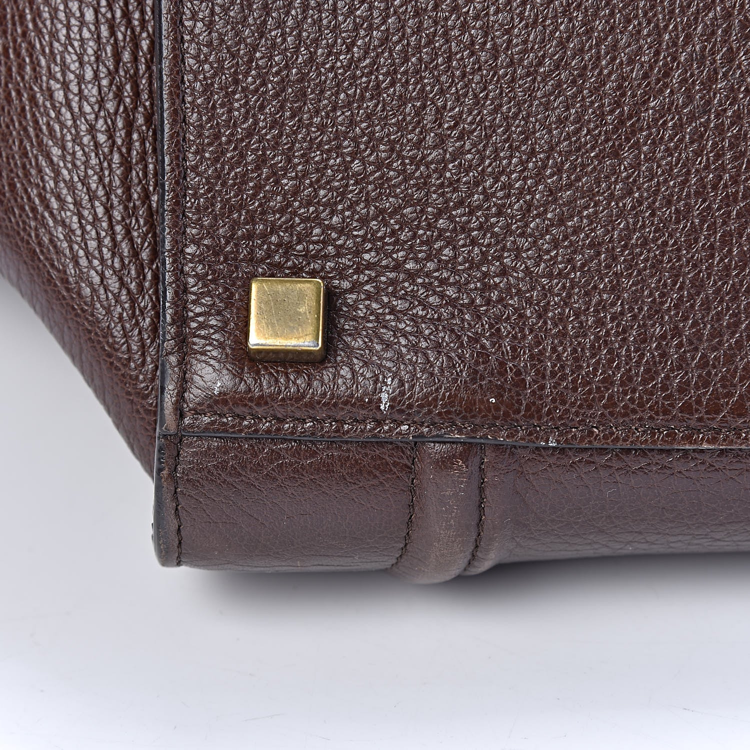 Celine Shiny Grained Calfskin Medium Phantom Luggage Brown 18 of 21