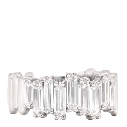 Suzanne Kalan 18K White Gold Diamond Fireworks Ring 56 7.5 2 of 10