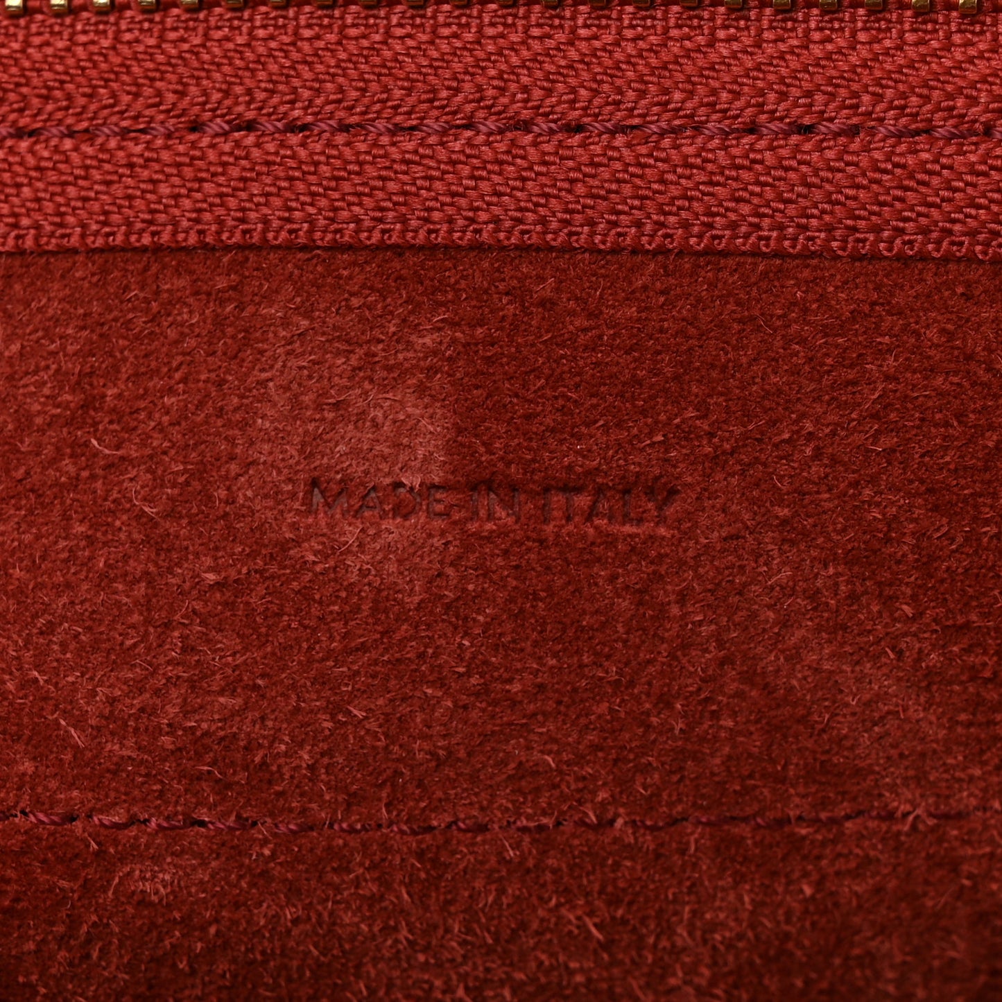 Grained Calfskin Nano Belt Bag Ruby