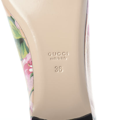 Gucci Calfskin Blooms Print Ballet Flats 36 Pink Apricot Multicolor 6 of 6