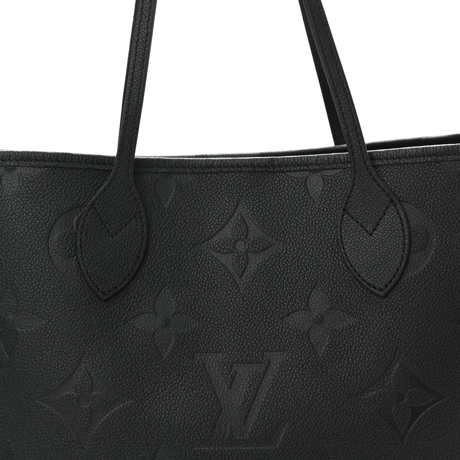 Louis Vuitton Empreinte Monogram Giant Neverfull MM Black 9 of 11