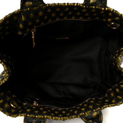 Prada Tessuto Jacquard Canapa Tote Giallo 5 of 12
