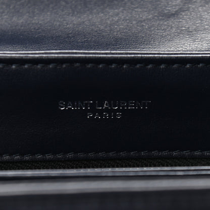 Saint Laurent Calfskin Y Quilted Monogram Toy Loulou Crossbody Bag Black 6 of 9