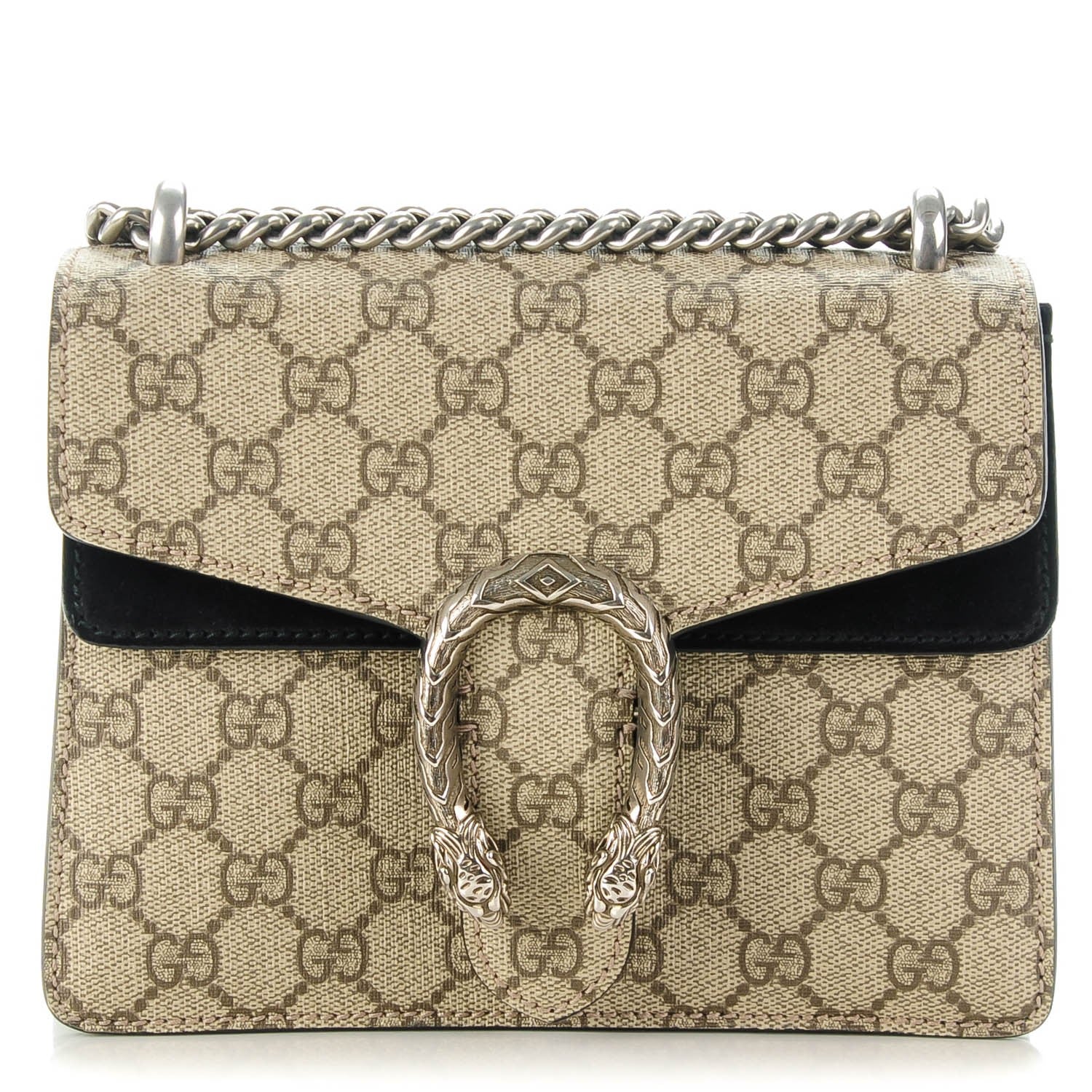 Gucci GG Supreme Monogram Mini Dionysus Shoulder Bag Black 1 of 7