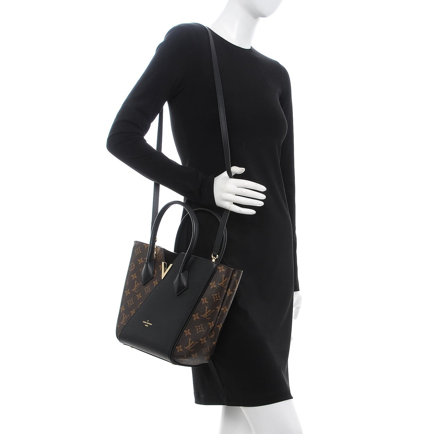 Calfskin Monogram Kimono Tote PM Black