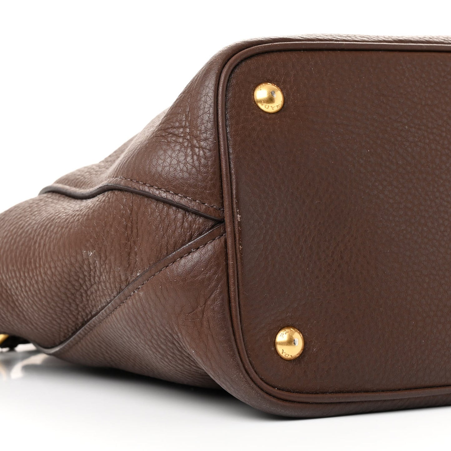 Vitello Daino Shopping Tote Bruciato