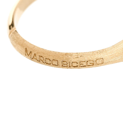 Marco Bicego 18K Yellow White Gold Diamond Lunaria East West Ring 54 7 6 of 6