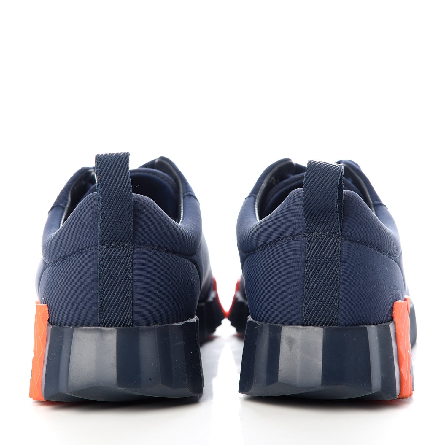 Hermes Technical Jersey Suede Goatskin Bouncing Sneakers 36 Marine 7 of 10
