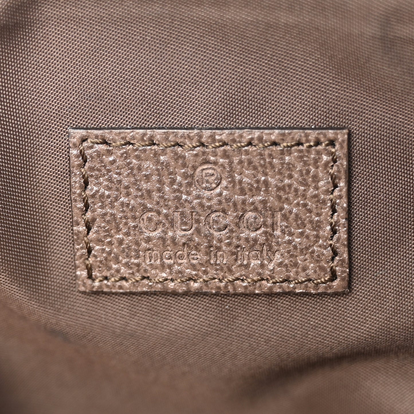 GG Supreme Monogram Textured Calfskin Web Large Ophidia Cosmetic Case Beige Ebony New Acero