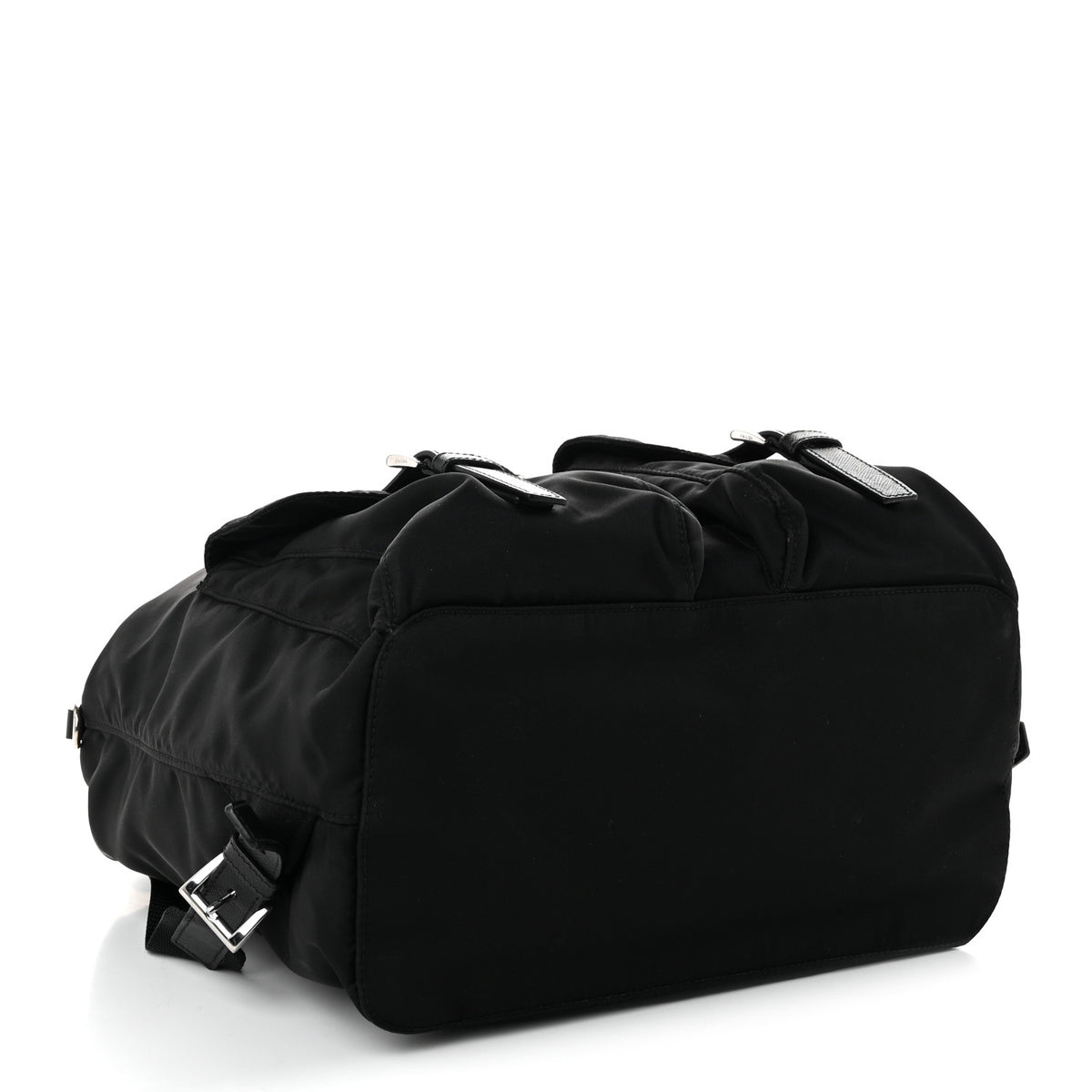 Prada Tessuto Nylon Saffiano Medium Backpack Black 5 of 11
