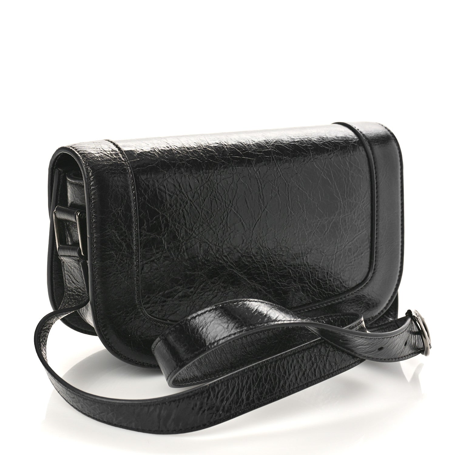 Valentino Garavani Brushed Calfskin Supervee Shoulder Bag Black 2 of 8