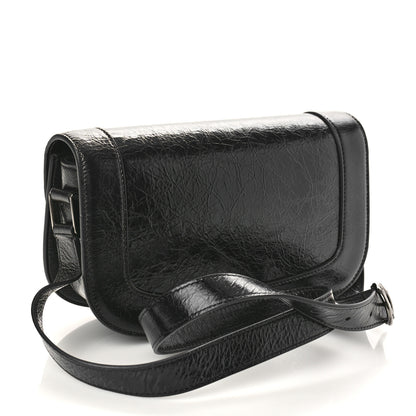 Valentino Garavani Brushed Calfskin Supervee Shoulder Bag Black 2 of 8