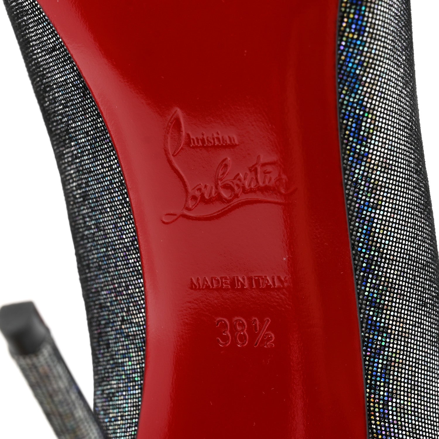 Christian Louboutin Glitter So Kate 100 Pumps 38.5 Disco Ball Multicolor 7 of 10