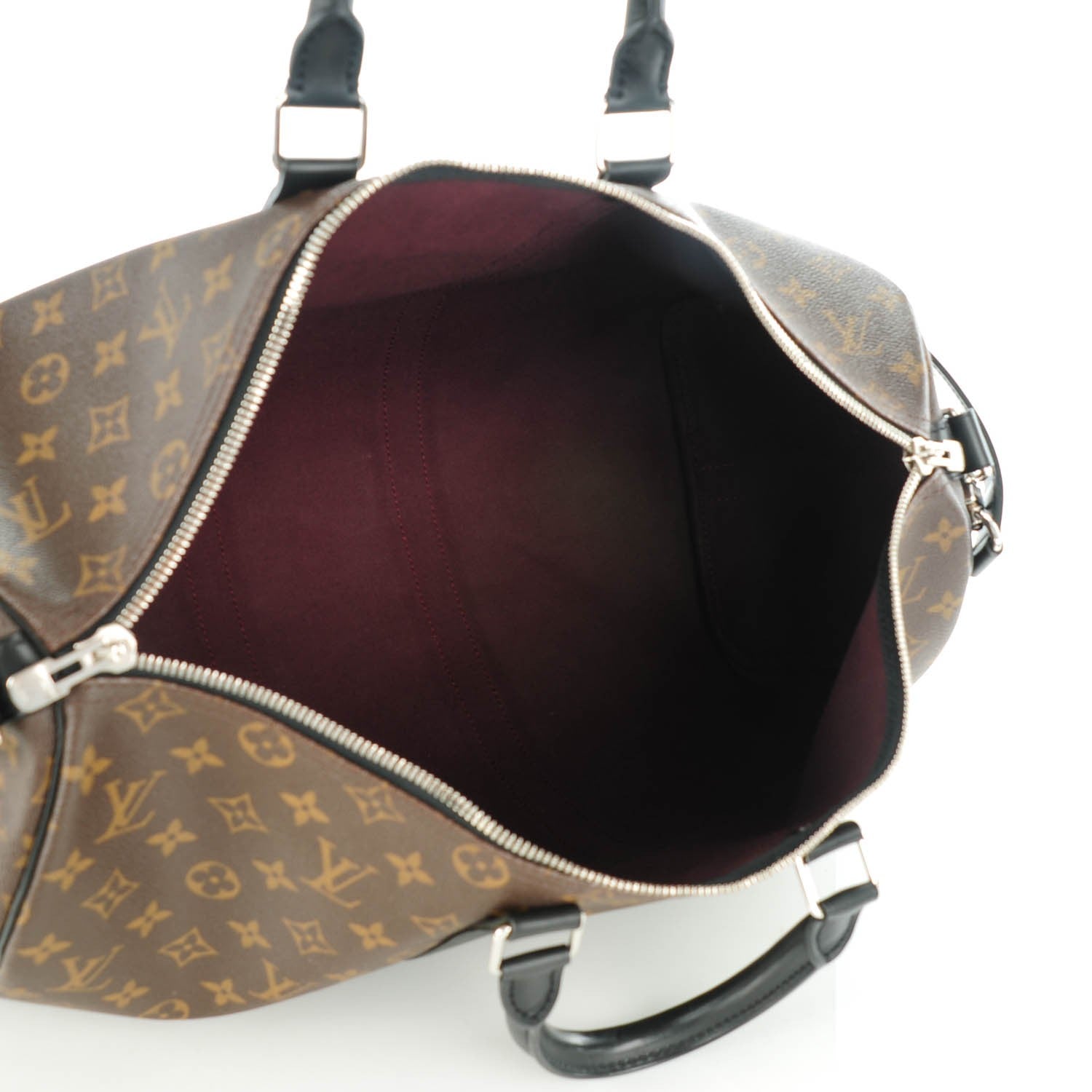Louis Vuitton Monogram Macassar Keepall Bandouliere 45 6 of 8