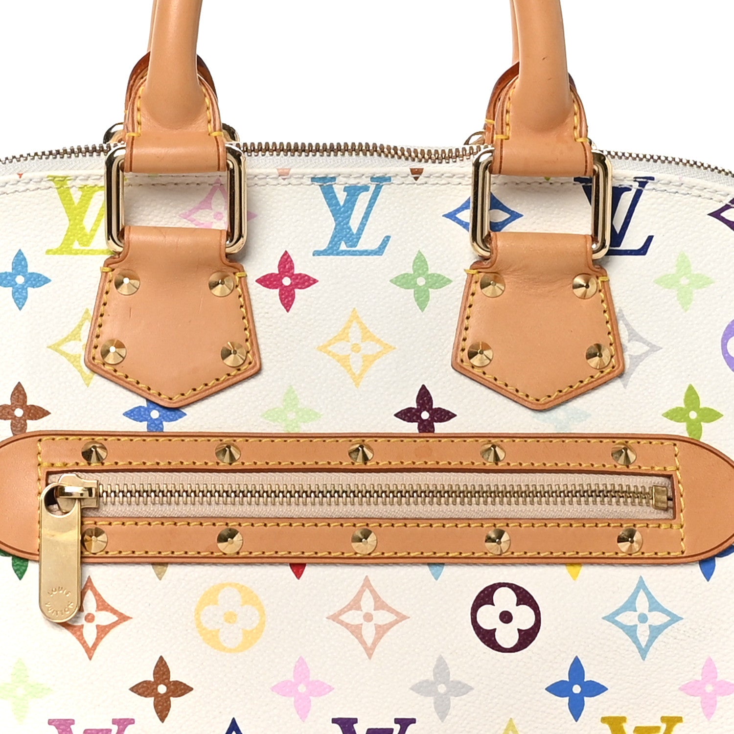 Louis Vuitton Monogram Multicolor Alma White 8 of 13