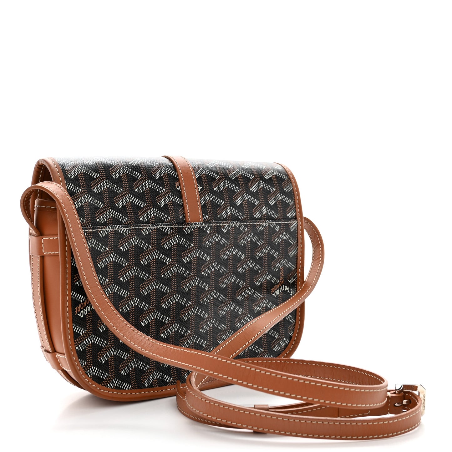 Goyardine Belvedere II PM Messenger Bag Black Gold