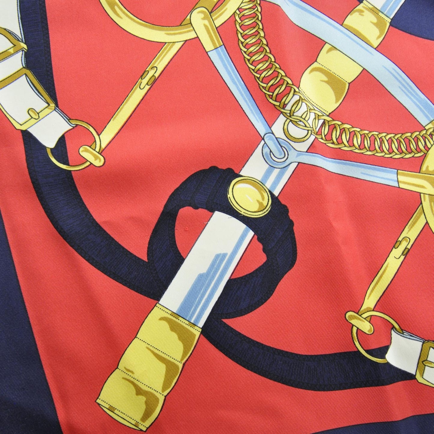 Silk Eperon D Or Scarf 90 Bleu