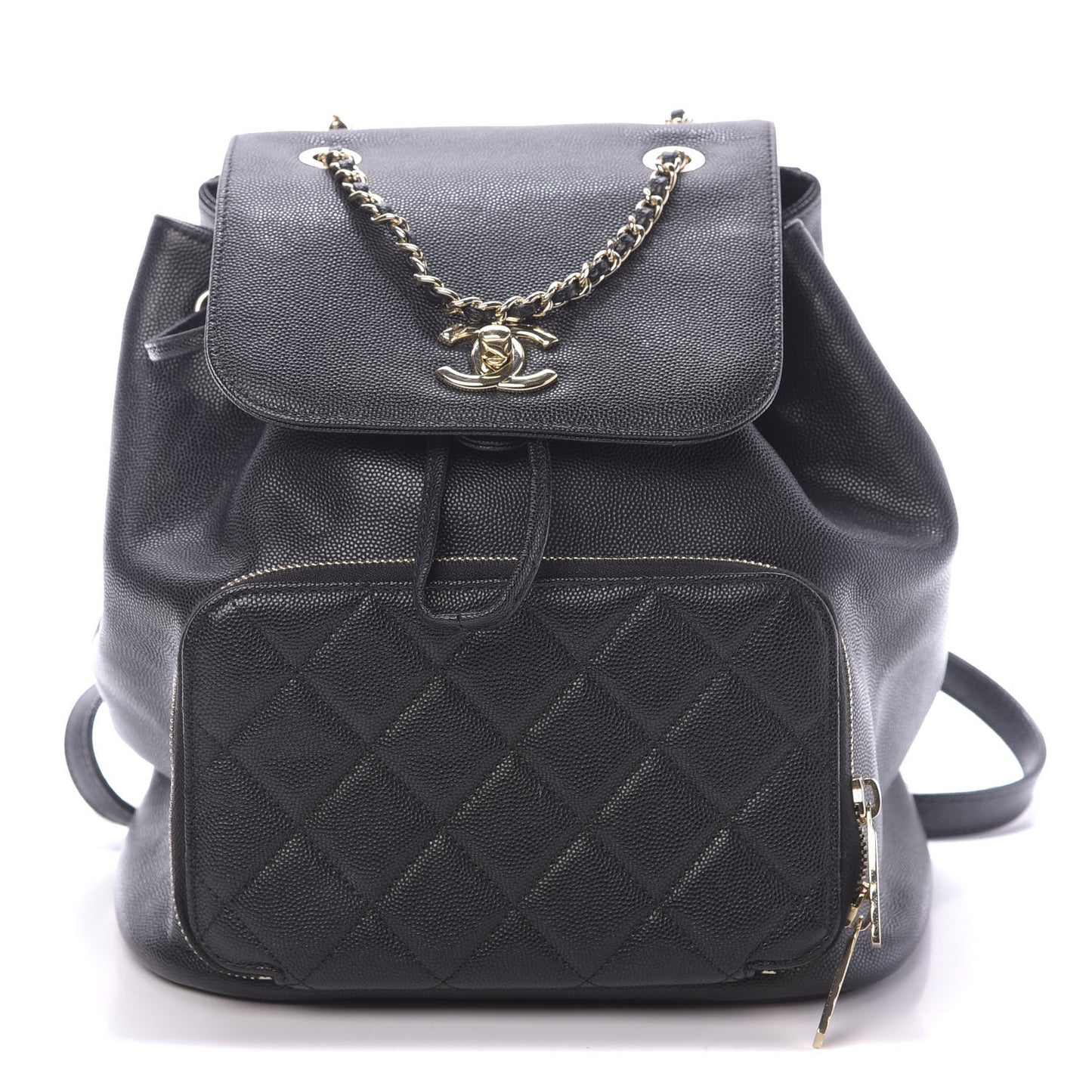 Caviar Quilted Business Affinity Backpack Black