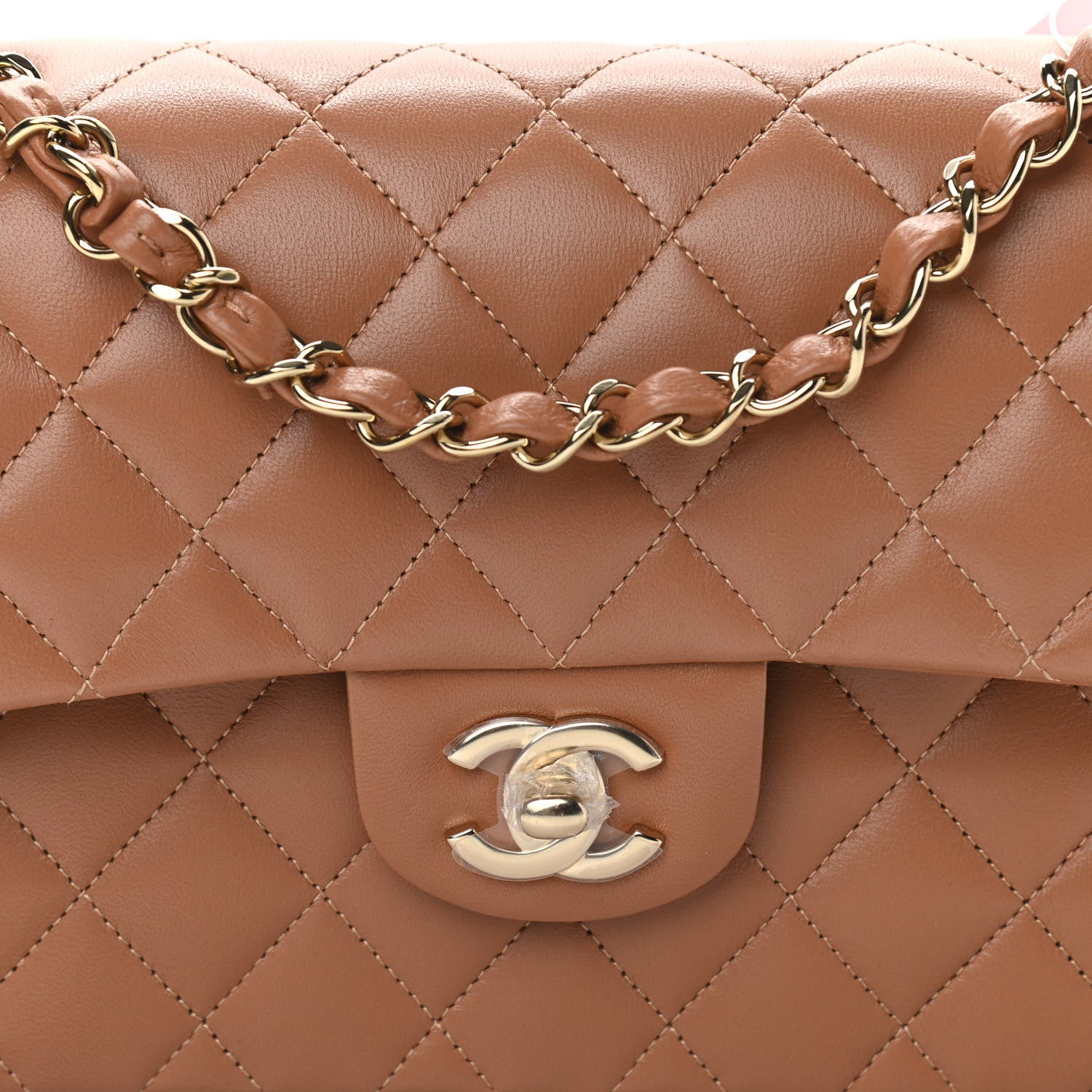 Chanel Lambskin Quilted Small Double Flap Brown 8 of 11