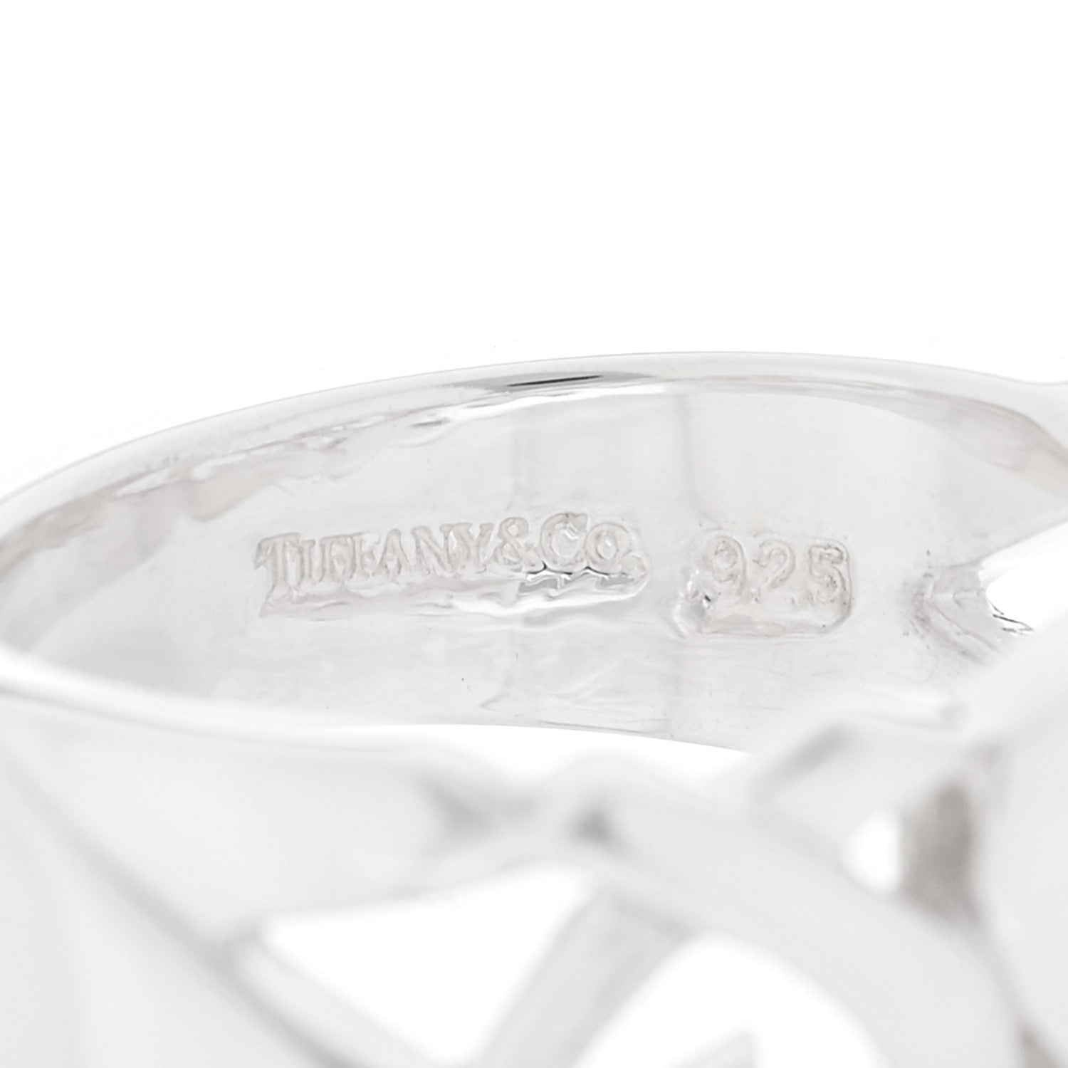 Tiffany Sterling Silver Paloma Picasso Loving Heart Band Ring 54 7 4 of 4