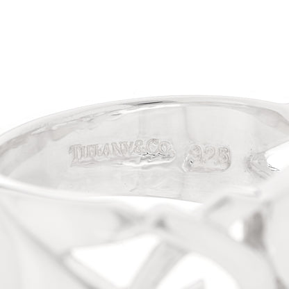 Tiffany Sterling Silver Paloma Picasso Loving Heart Band Ring 54 7 4 of 4