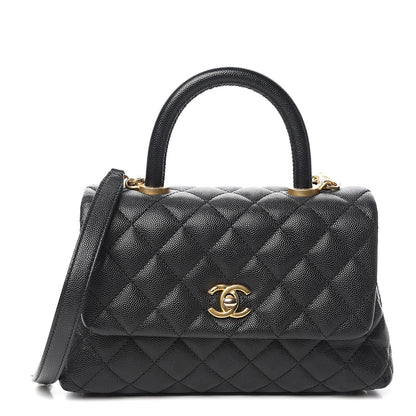 Chanel Caviar Quilted Mini Coco Handle Flap Black 1 of 10