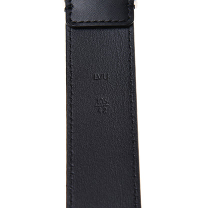 Louis Vuitton Calfskin 35mm Pont Neuf Belt 105 42 Black 3 of 4