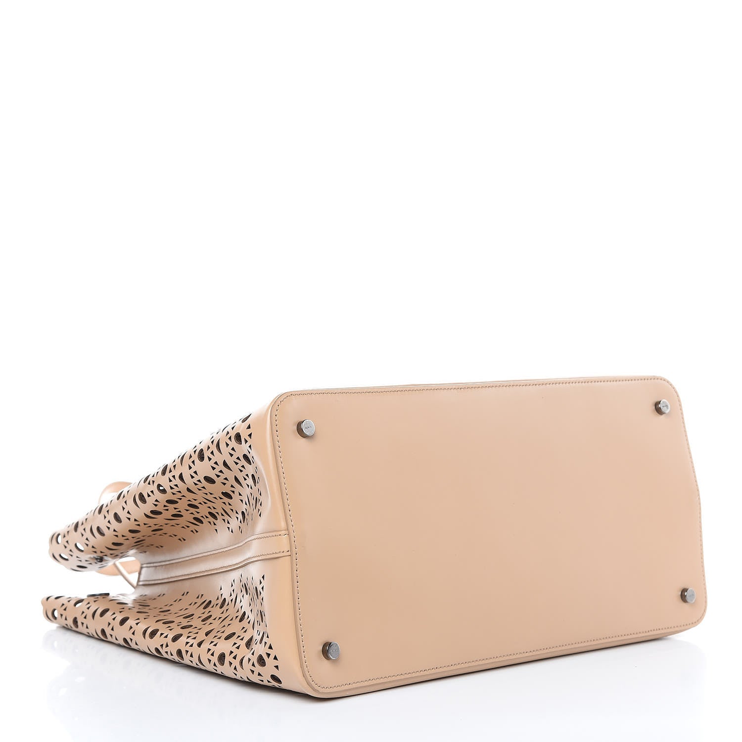 Alaia Calfskin Vienne Wave Mina 32 Bag Sable 5 of 13