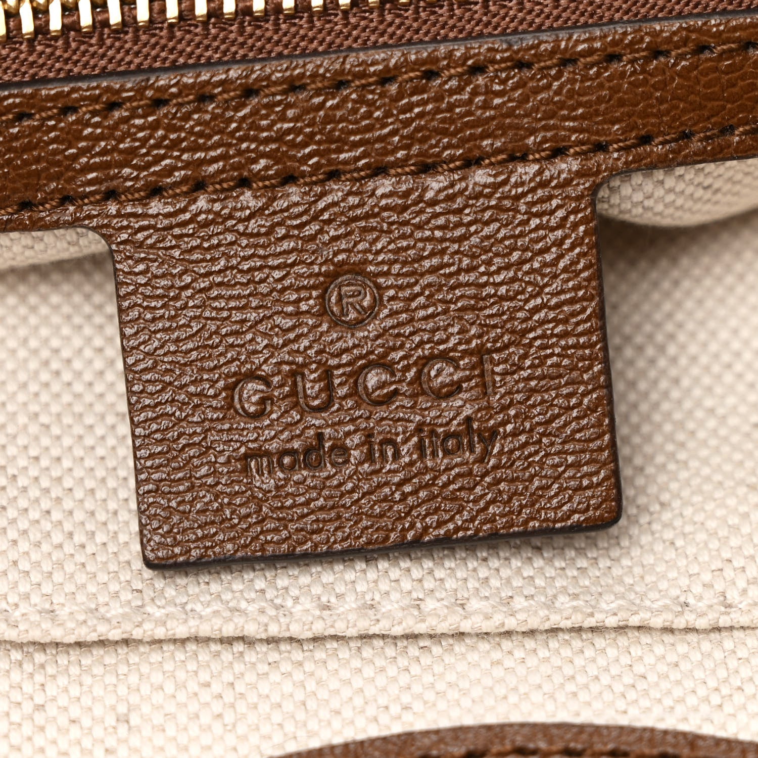 Gucci Monogram Calfskin Large Horsebit 1955 Tote Bag Beige Brown Sugar 6 of 11