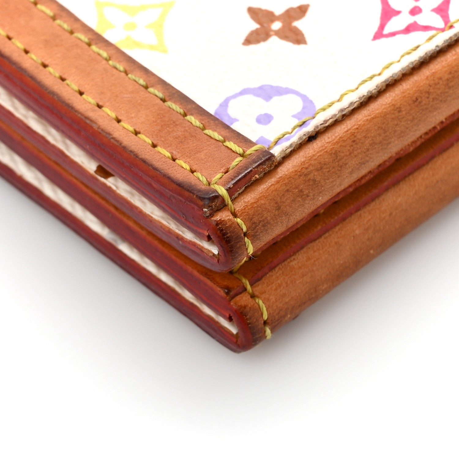 Louis Vuitton Monogram Multicolor 4 Photo Frame Wallet White 10 of 12