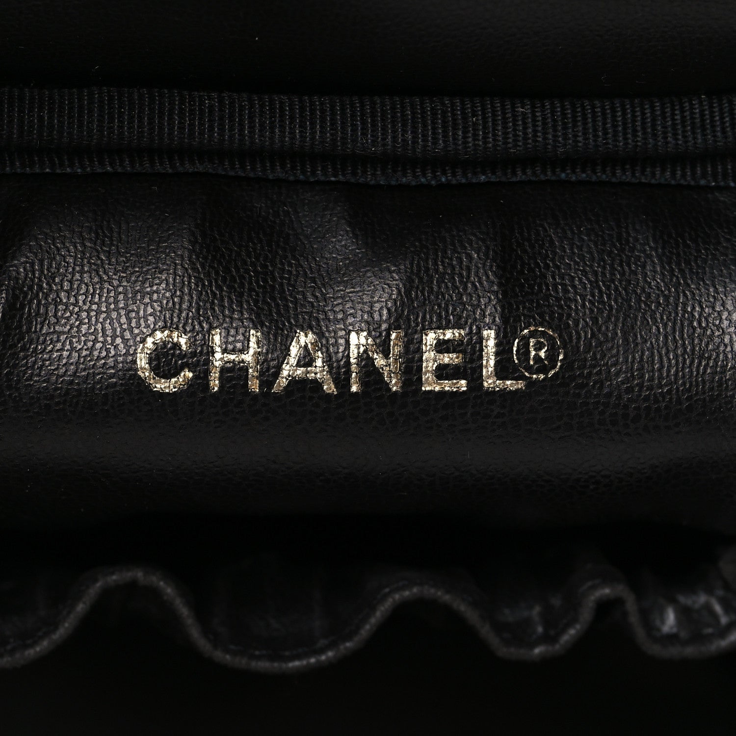 Chanel Caviar Vanity Cosmetic Case Black 6 of 9