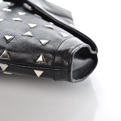 Alexander McQueen Calfskin Studded De Manta Clutch Black 11 of 11