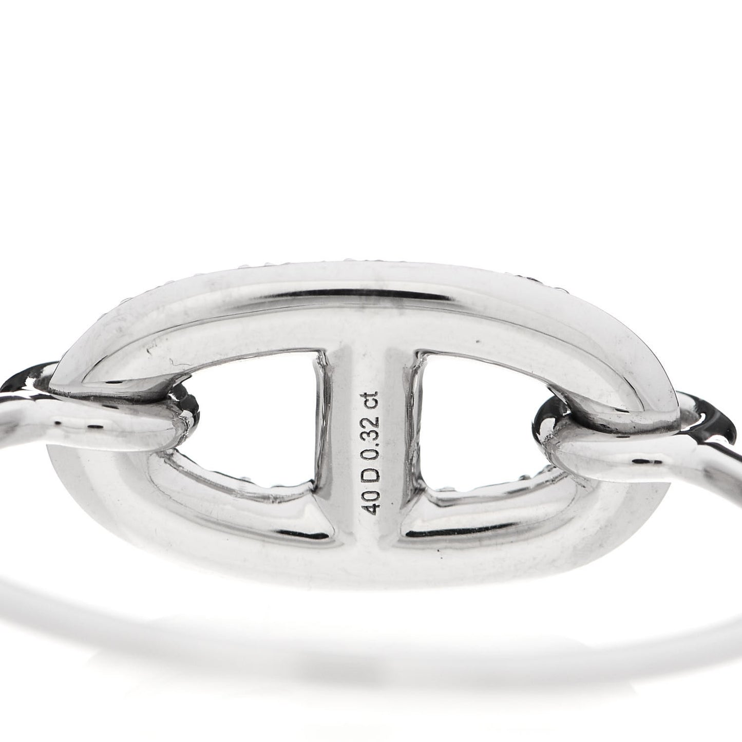 18K White Gold Diamond Farandole Ring 56 7.5
