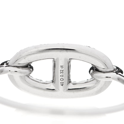 Hermes 18K White Gold Diamond Farandole Ring 56 7.5 4 of 7