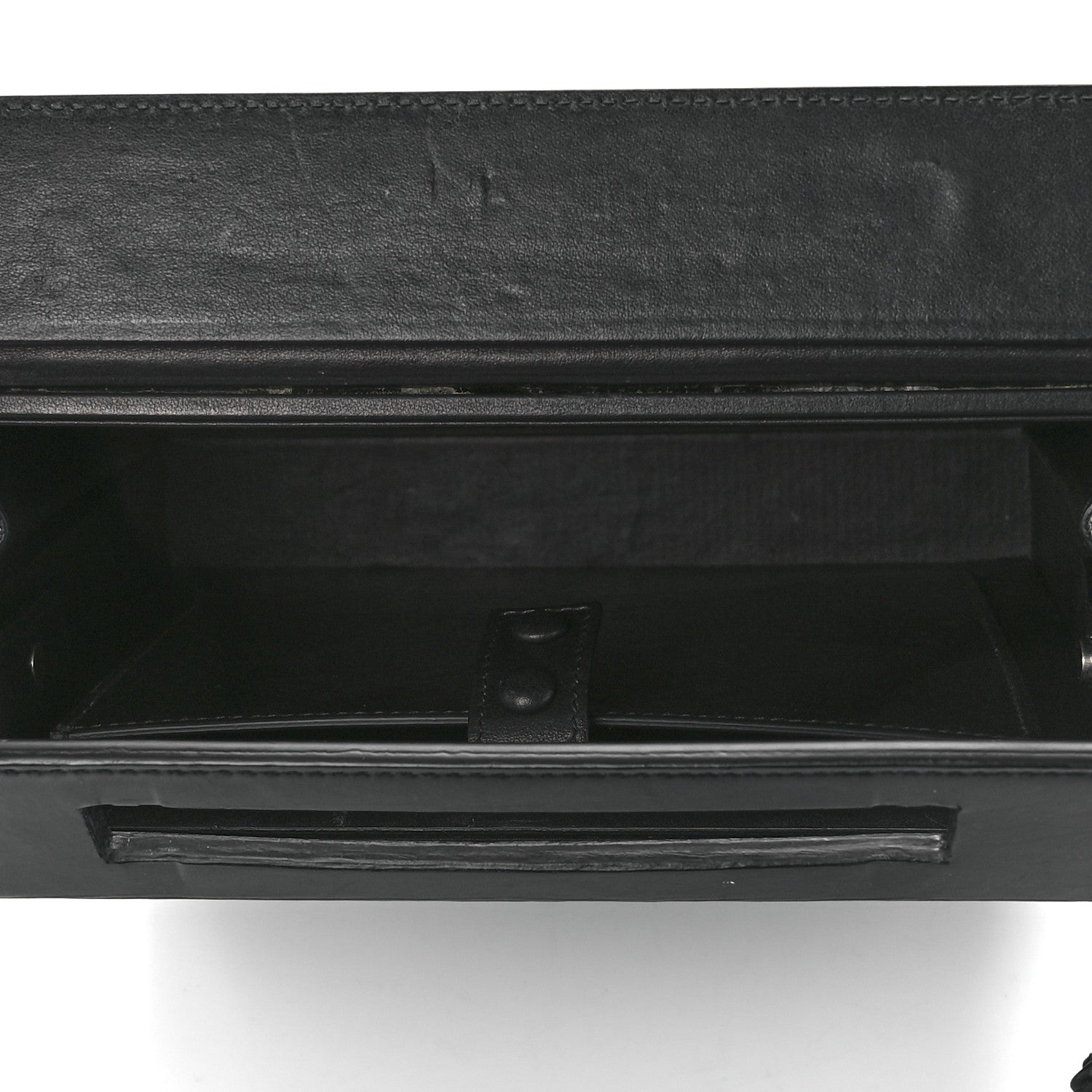 Bottega Veneta Calfskin Padded Mini Trunk Black 6 of 14