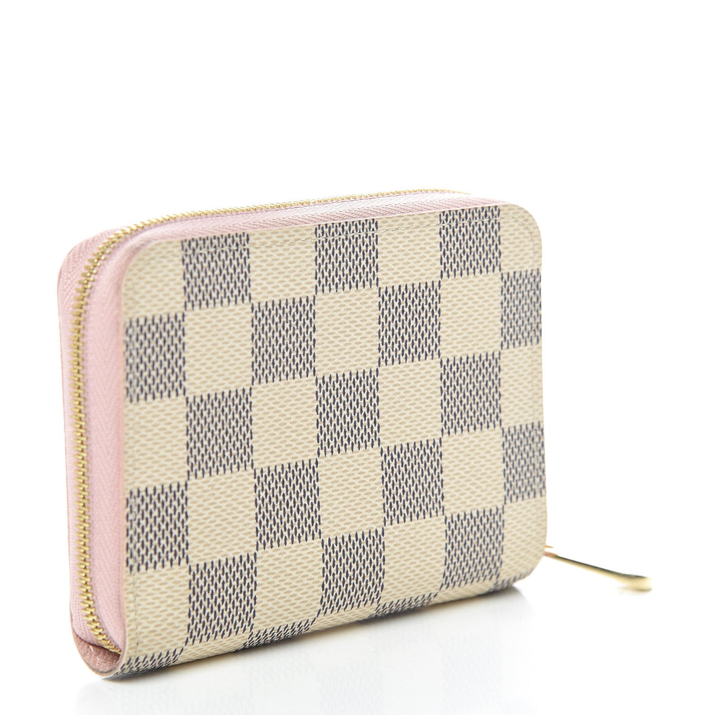 Damier Azur Zippy Coin Purse Rose Ballerine