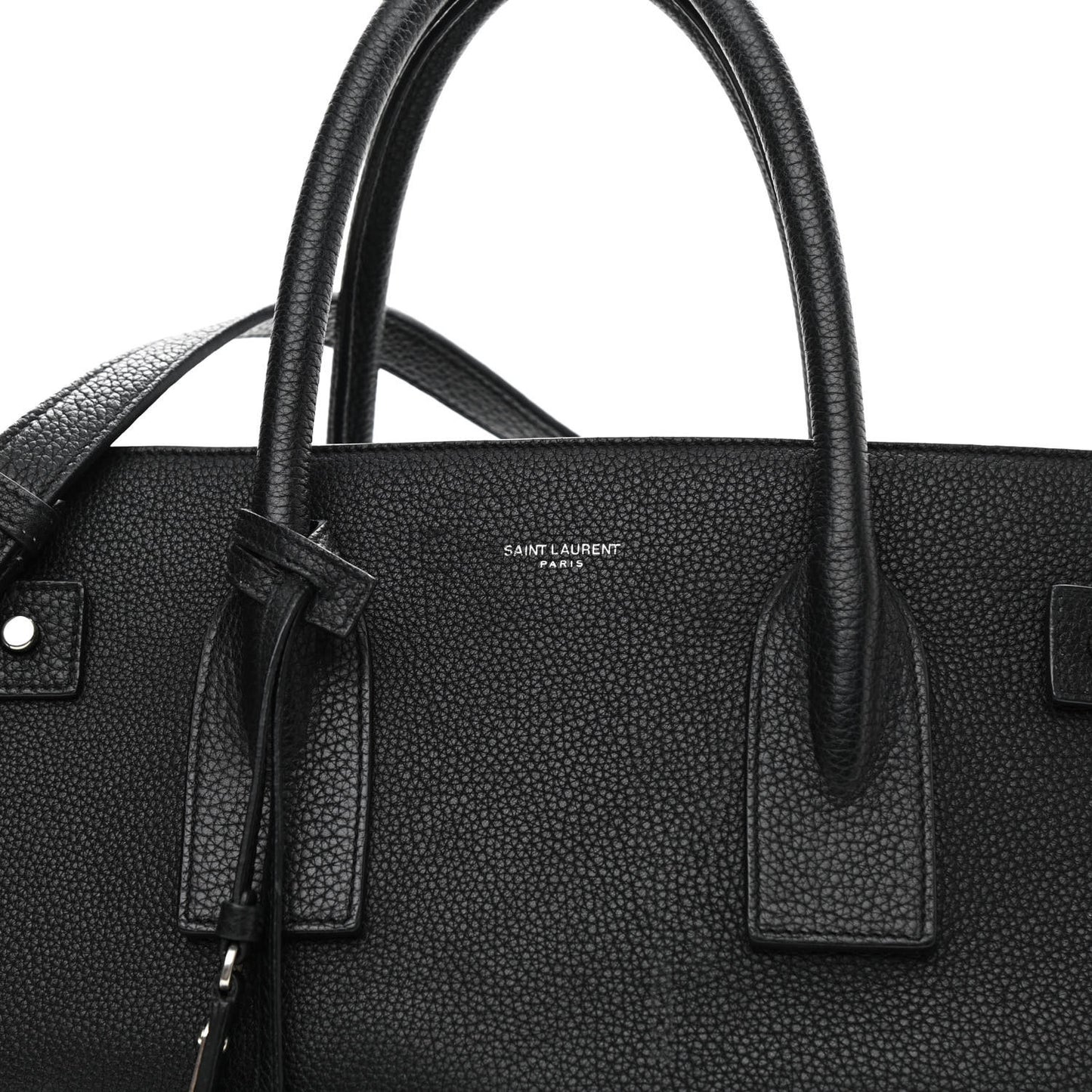 Grained Calfskin Medium Souple Sac De Jour Black
