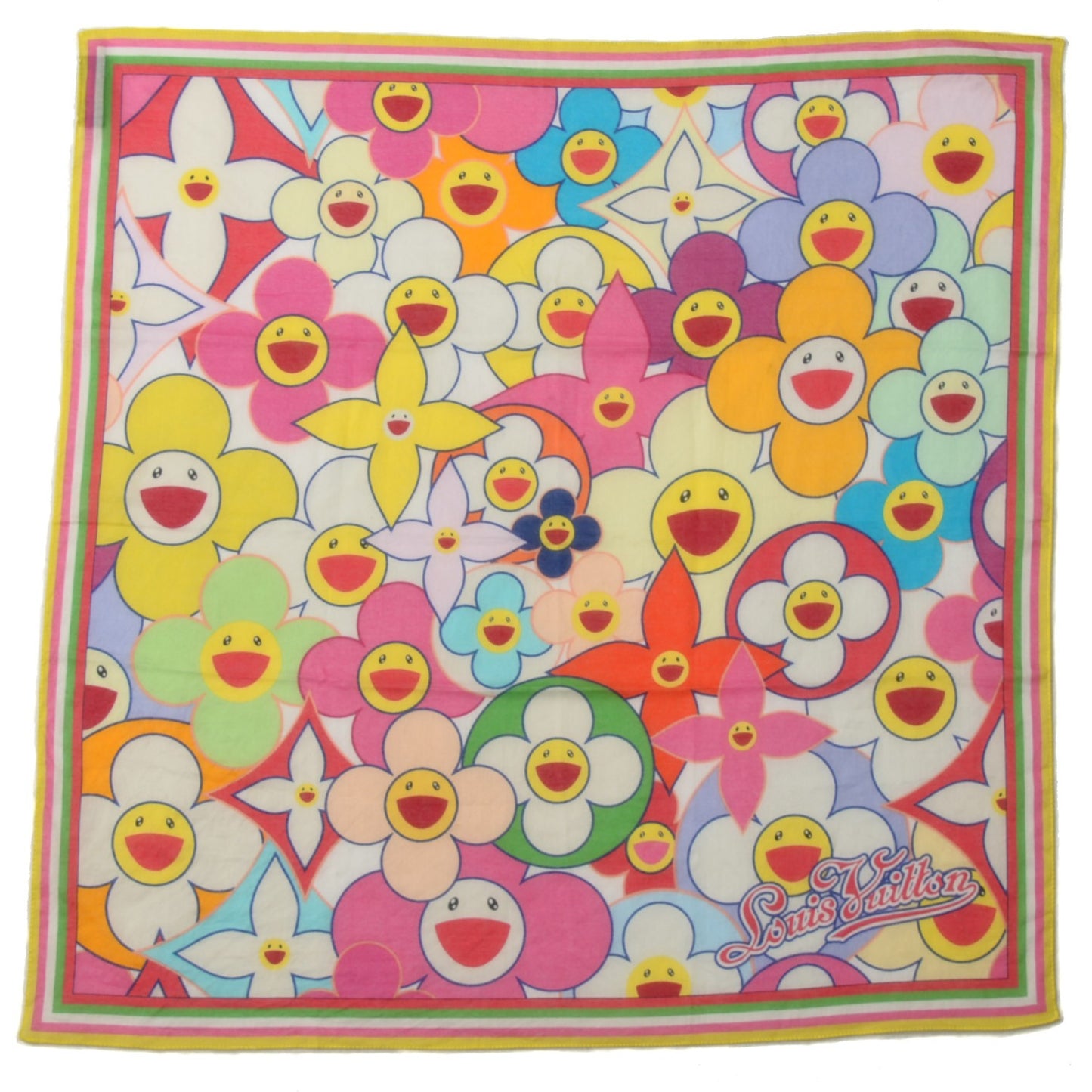 Monogram Multicolor Cotton Cosmic Blossom Bandana