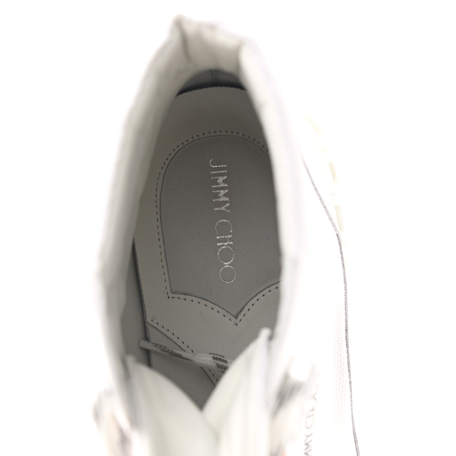 Jimmy Choo Calfskin Mesh Inca Platform Hiking Boots 43 White 8 of 10