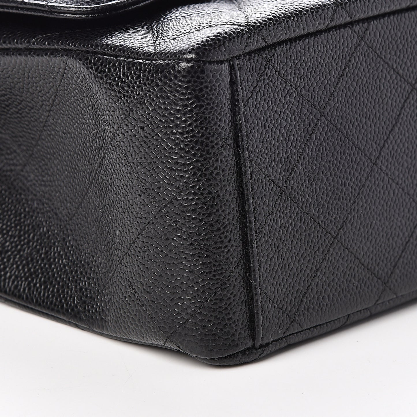 Caviar Quilted Maxi Double Flap Black