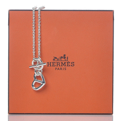 Hermes Sterling Silver Chaine D'Ancre Heart Toggle Necklace 7 of 7